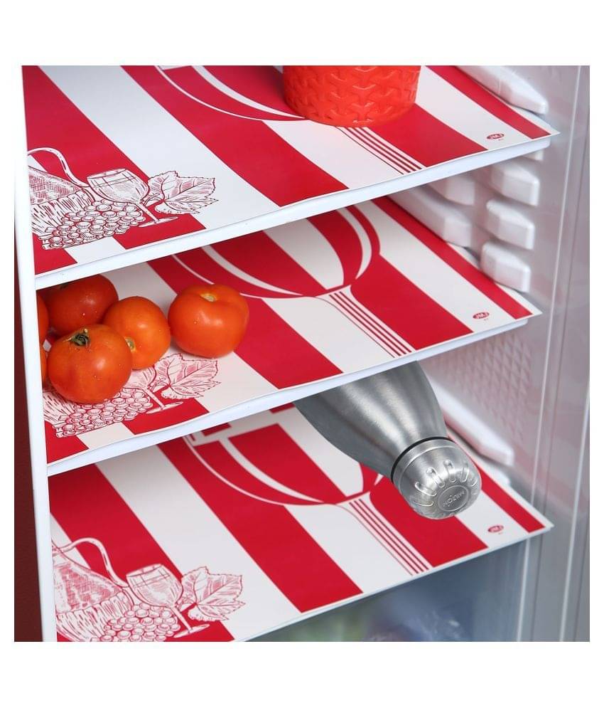     			E-Retailer - Multicolor PVC Fridge  Mats (Pack of 3)