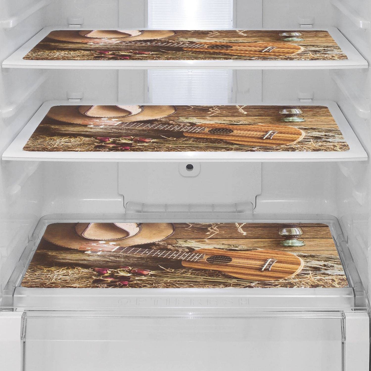     			E-Retailer Set of 3 PVC Multi Fridge Mats