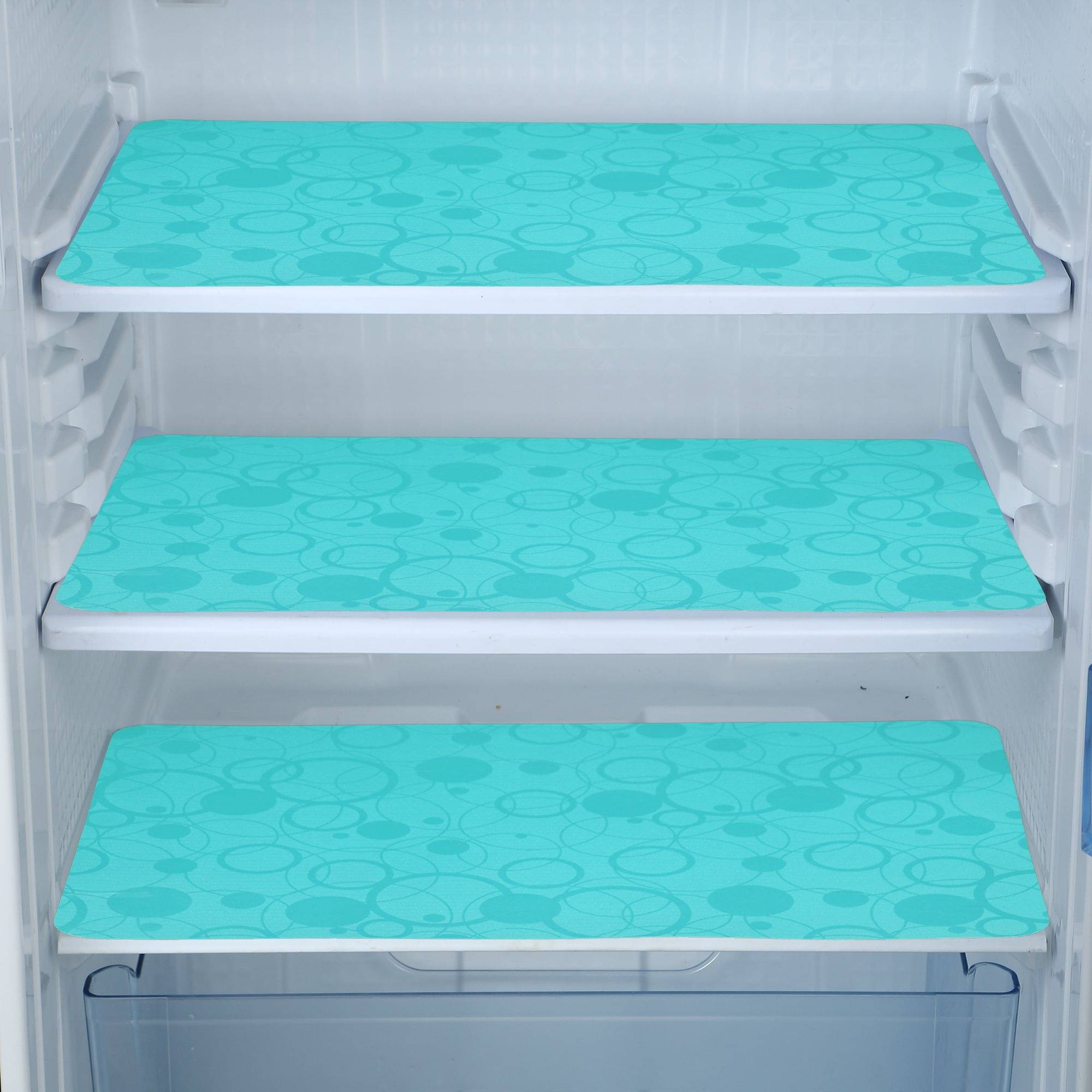     			E-Retailer Set of 3 PVC Green Fridge Mats