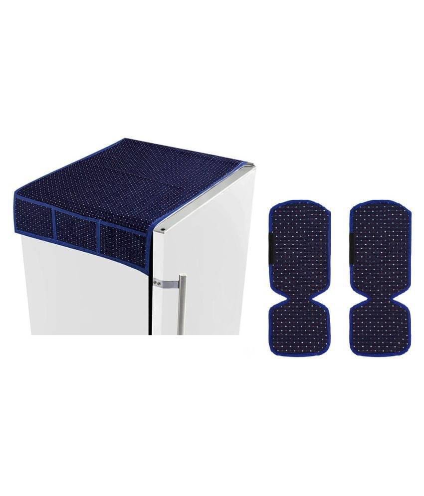 E-Retailer Set of 3 Polyester Multi Fridge Top Cover E-Retailer Set of 3 Polyester Multi Fridge Top Cover