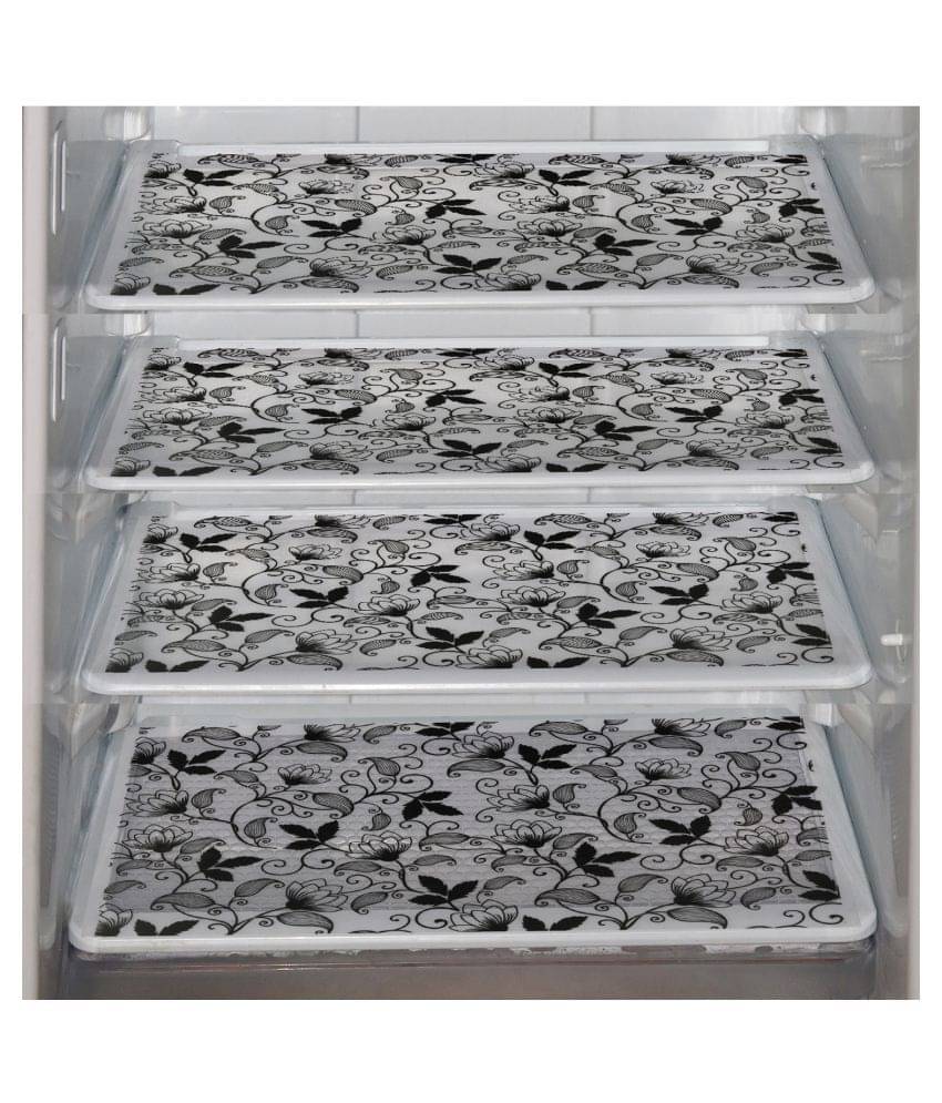 E-Retailer Set of 4 PVC Multi Fridge Mats E-Retailer Set of 4 PVC Multi Fridge Mats
