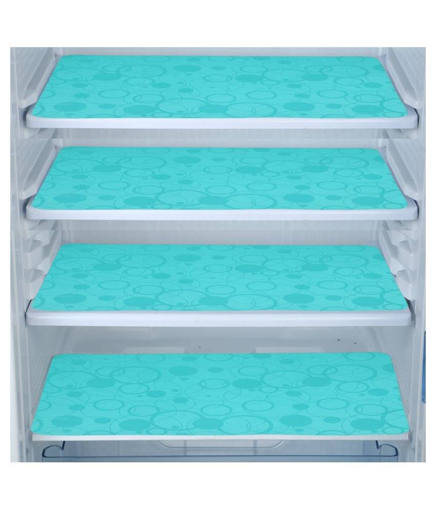     			E-Retailer Set of 4 PVC Green Fridge Mats