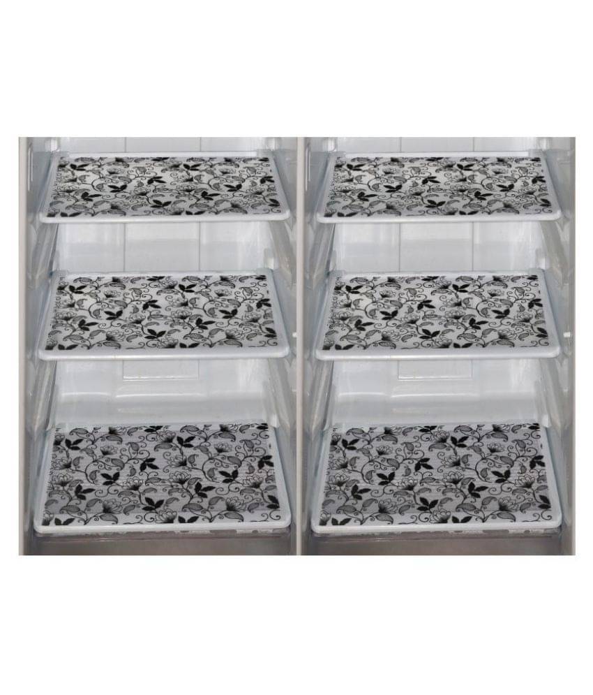 E-Retailer Set of 6 PVC Multi Fridge Mats E-Retailer Set of 6 PVC Multi Fridge Mats