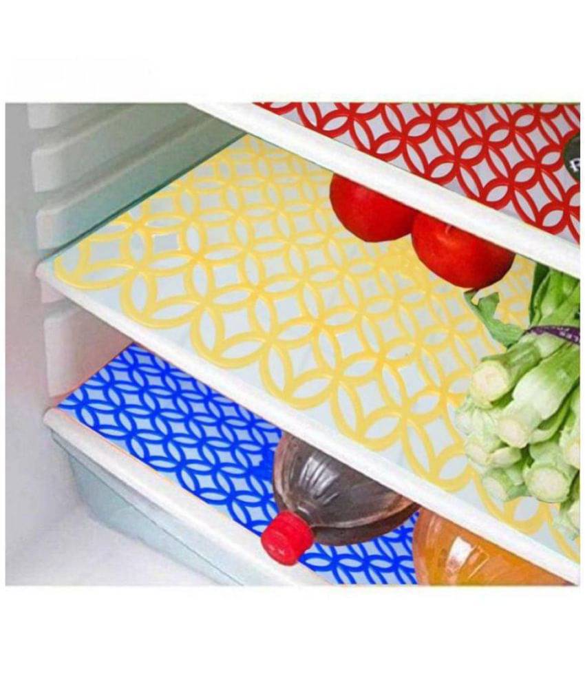 E-Retailer Set of 6 PVC Multi Fridge Mats E-Retailer Set of 6 PVC Multi Fridge Mats