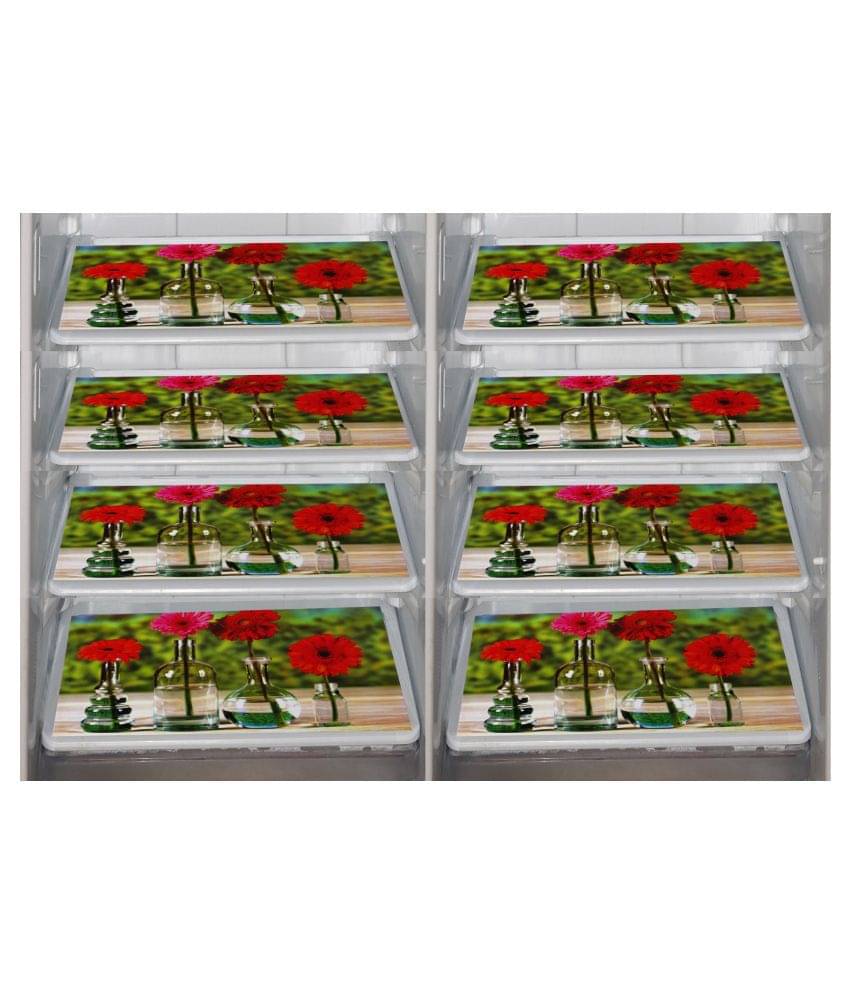 E-Retailer Set of 8 PVC Multi Fridge Mats E-Retailer Set of 8 PVC Multi Fridge Mats