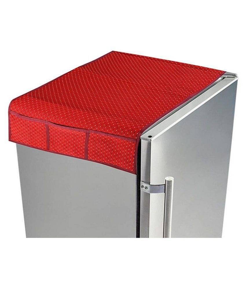     			E-Retailer - Rust Polyester Blend Fridge  Top Cover (Pack of 1)
