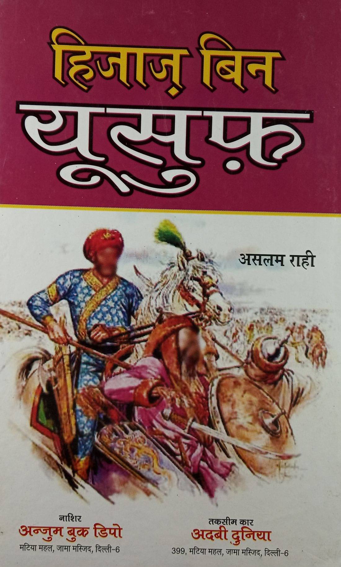     			Hajjaj Bin Yusuf Hindi Historical Novel Book