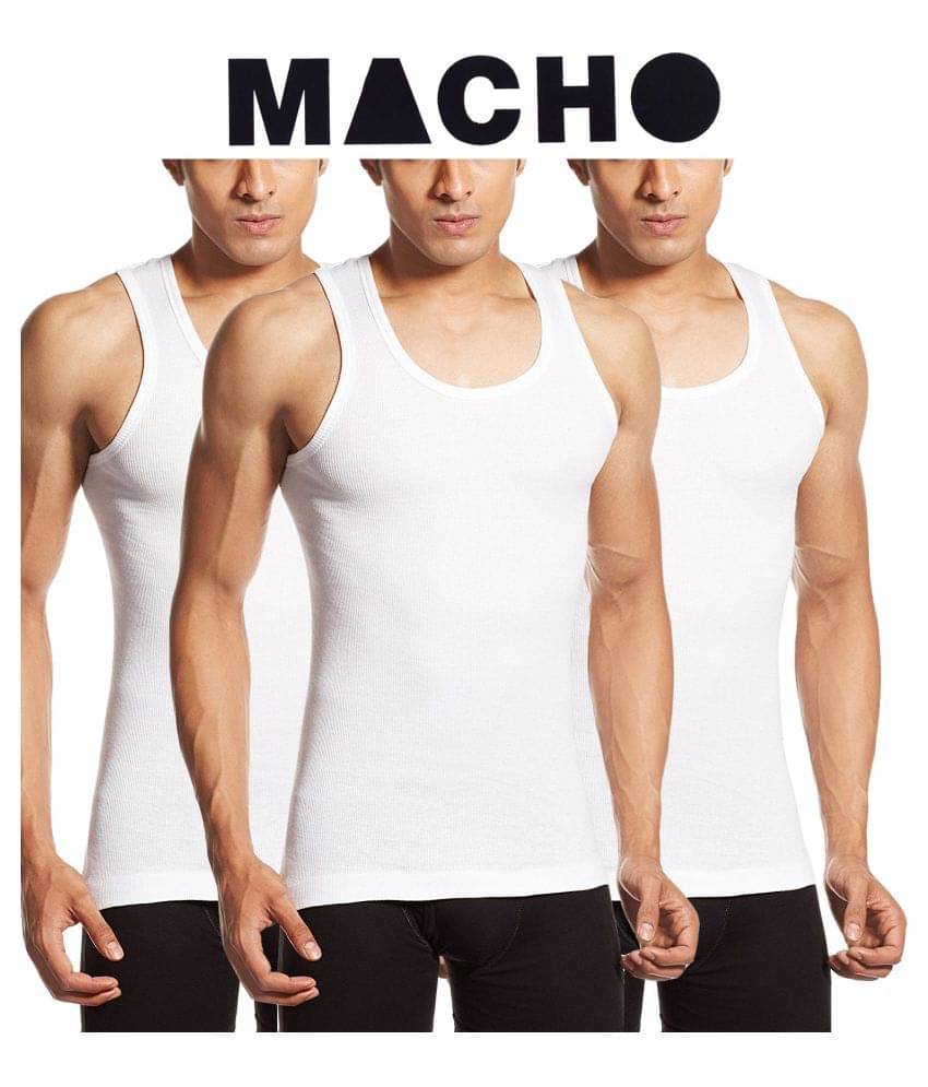     			Macho Multi Sleeveless Vests Pack of 3