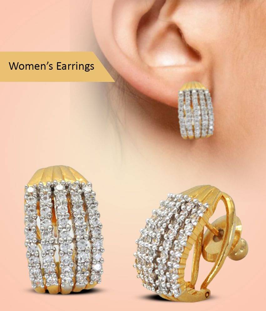     			Wedding Bells new arrival latest trendy beautiful smart fancy fashionable silver gold diamond designer stylish royal superb awesome wedding bridal cool earrings