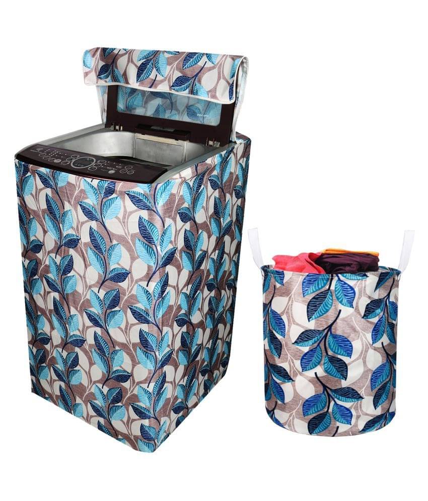 E-Retailer Set of 2 Polyester Blue Washing Machine Cover for Universal 8 kg Top Load E-Retailer Set of 2 Polyester Blue Washing Machine Cover for Universal 8 kg Top Load