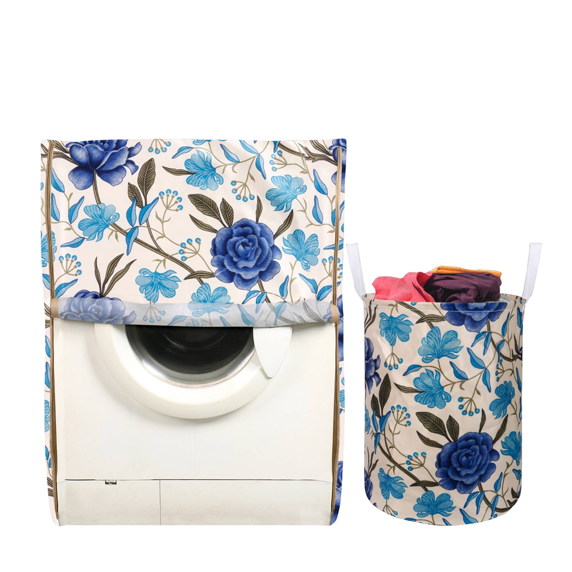 E-Retailer Set of 2 Polyester White Washing Machine Cover for Universal 8 kg Front Load E-Retailer Set of 2 Polyester White Washing Machine Cover for Universal 8 kg Front Load