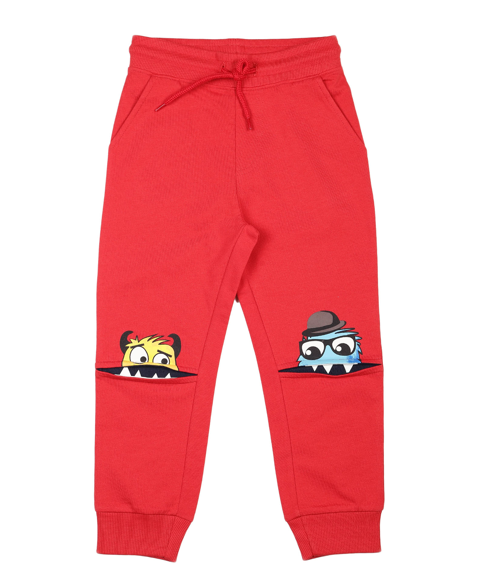    			PLUM TREE Pack of 1 Boys Cotton Trackpant ( Red )
