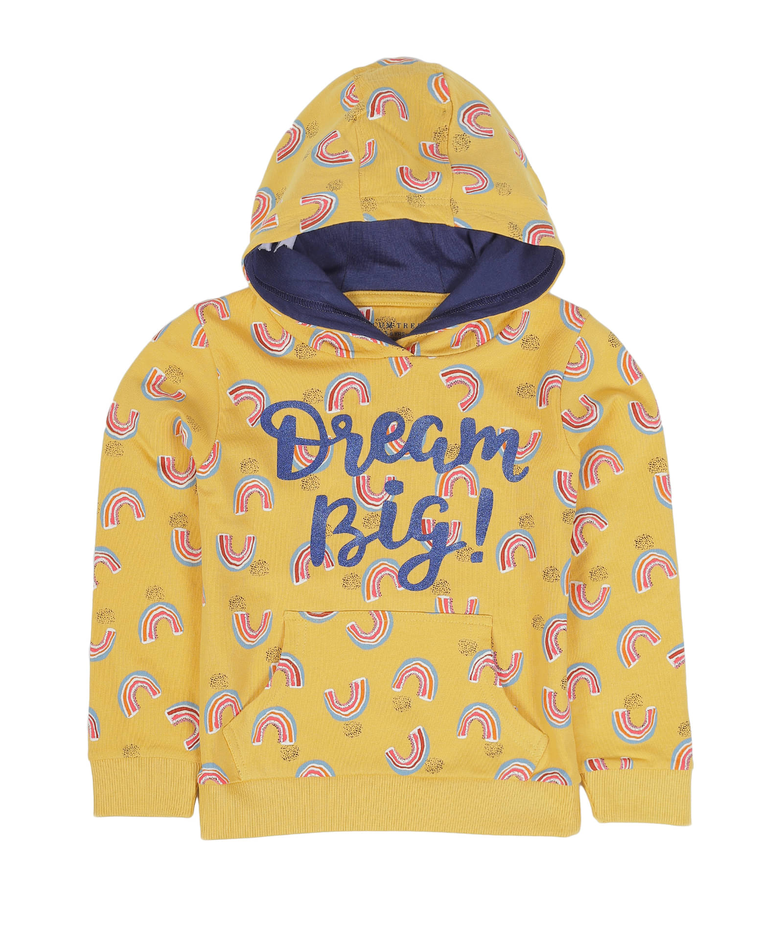     			PLUM TREE Single Girls Cotton Blend Sweatshirt ( Yellow )