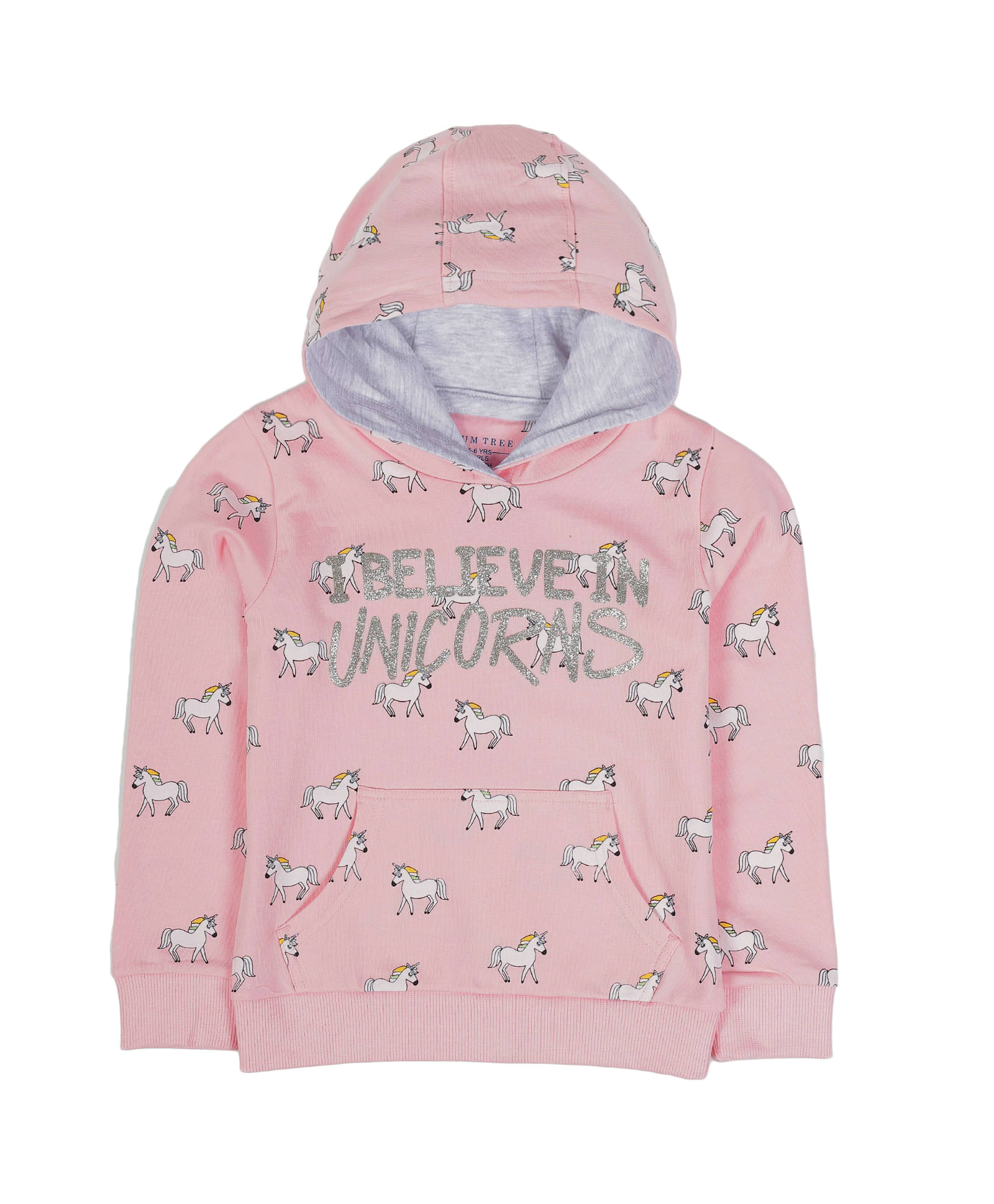     			PLUM TREE Single Girls Cotton Blend Sweatshirt ( Orange )