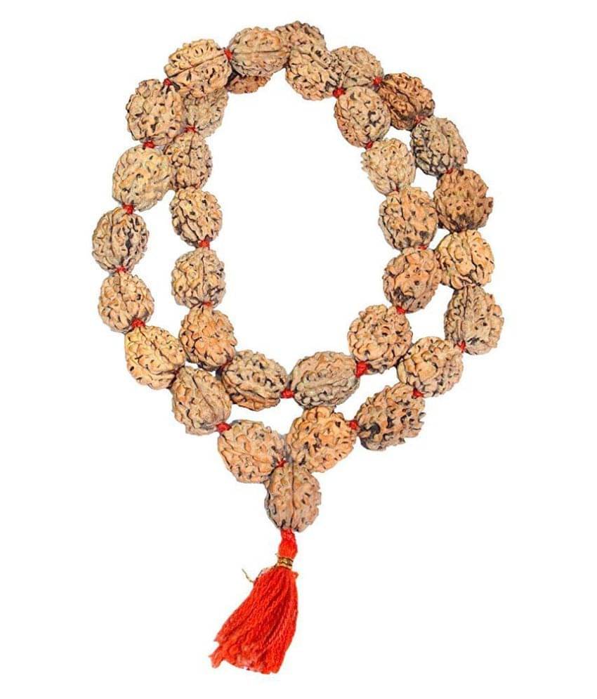 Rudradivine Rosary Original 3 Mukhi Rudraksha Kantha/Three Faced Rudraksha/Agni Siddha Mala - Nepali Bead Rudraksha Mala 15 To 20 MM Beads Khanta (33 +1 Beads) With Lab Certified Rudradivine Rosary Original 3 Mukhi Rudraksha Kantha/Three Faced Rudraksha/Agni Siddha Mala - Nepali Bead Rudraksha Mala 15 To 20 MM Beads Khanta (33 +1 Beads) With Lab Certified