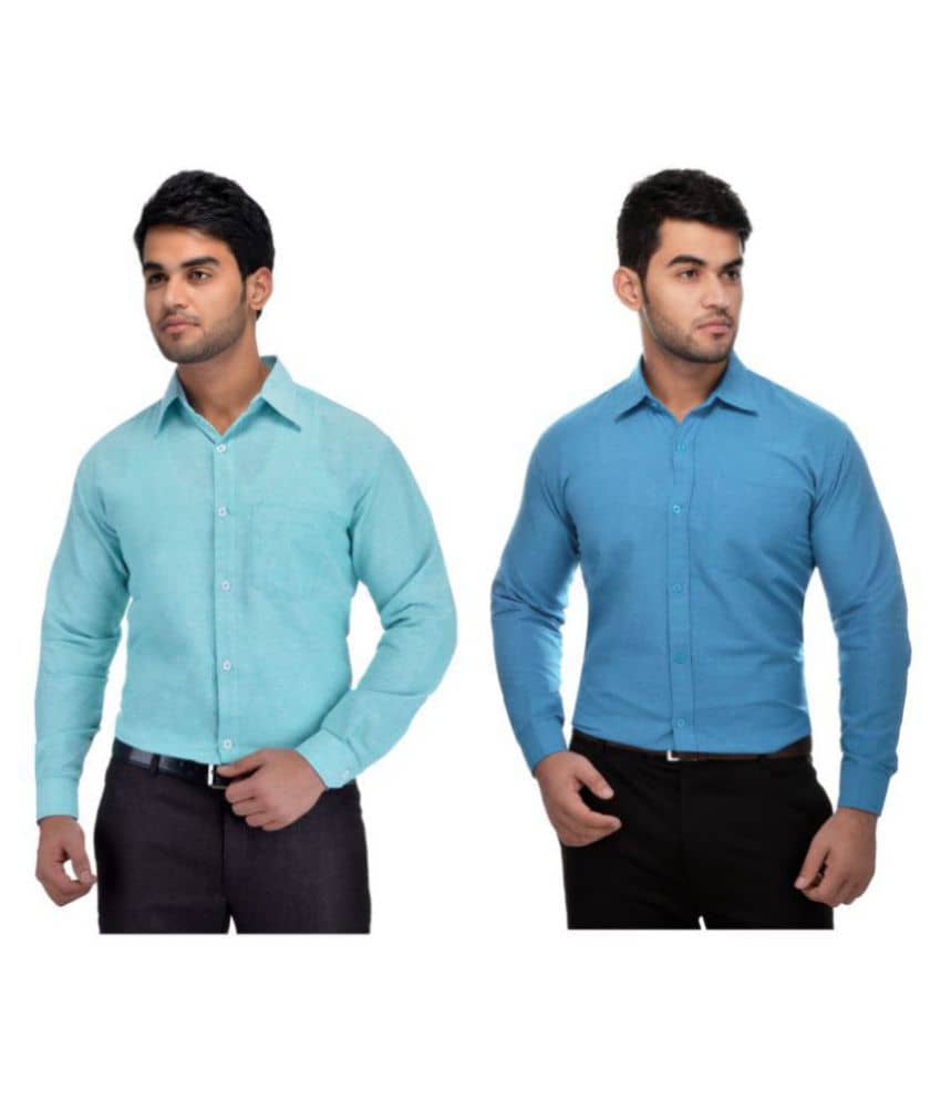 DESHBANDHU DBK Cotton Regular Fit Men's Casual Shirt - Multi ( Pack of 2 )