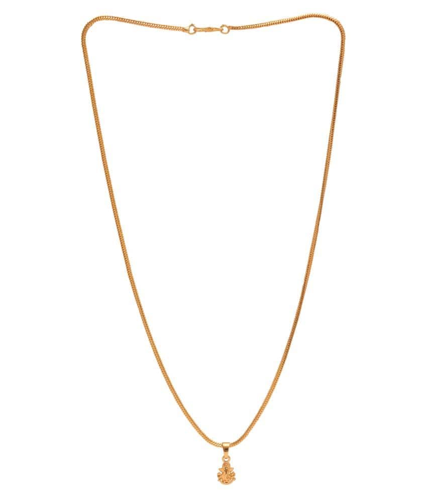 Jewar Mandi - Golden Pendant ( Pack of 1 )