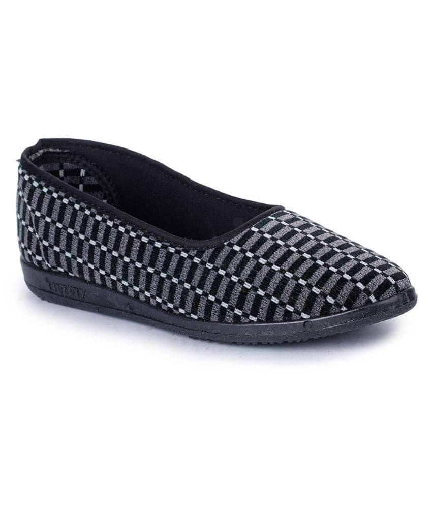     			Liberty Black Ballerinas