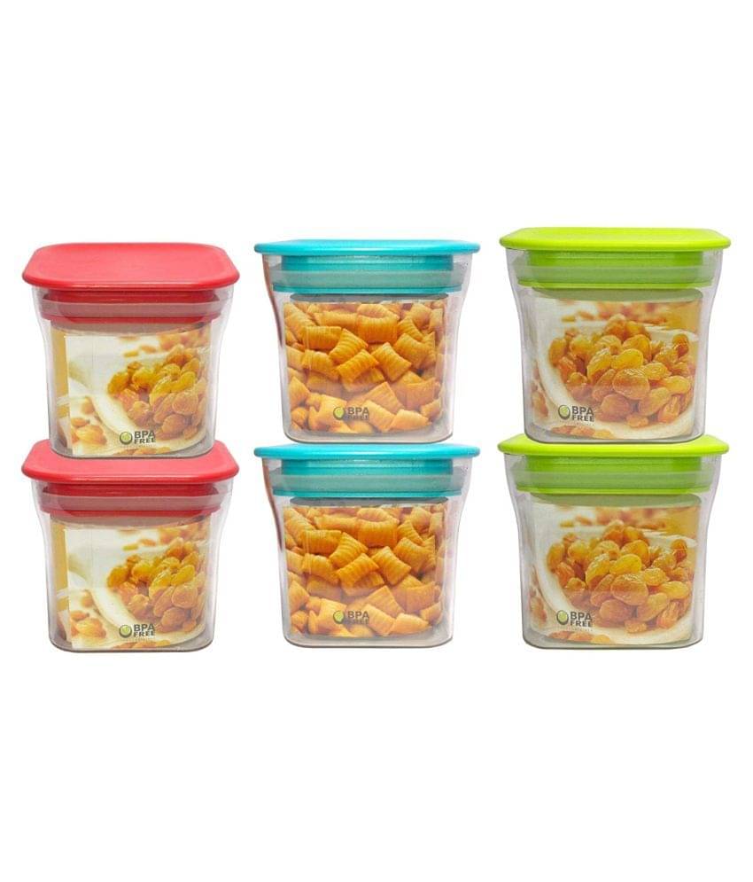Analog kitchenware Pasta,Grocery,Dal Polyproplene Food Container Set of 6 550 mL Analog kitchenware Pasta,Grocery,Dal Polyproplene Food Container Set of 6 550 mL