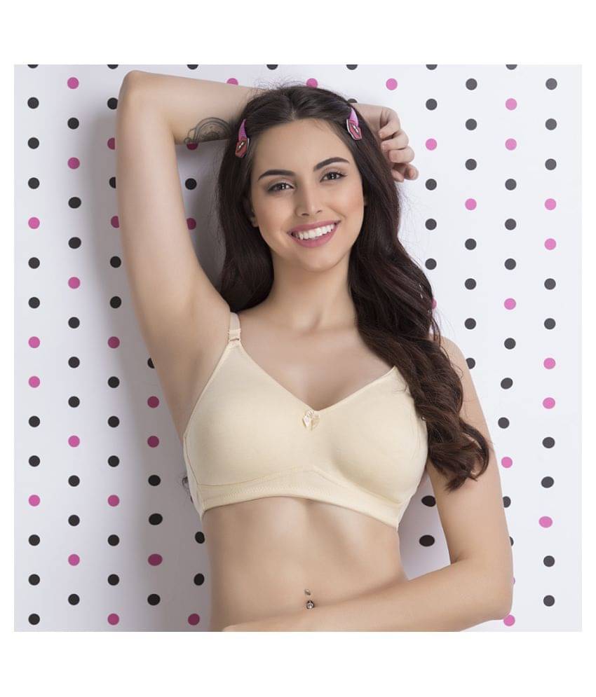 Clovia Cotton Everyday Bra - Beige Clovia Cotton Everyday Bra - Beige