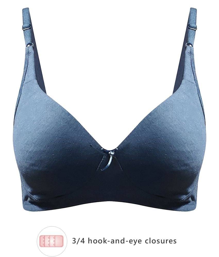 Clovia Cotton Everyday Bra - Blue Clovia Cotton Everyday Bra - Blue