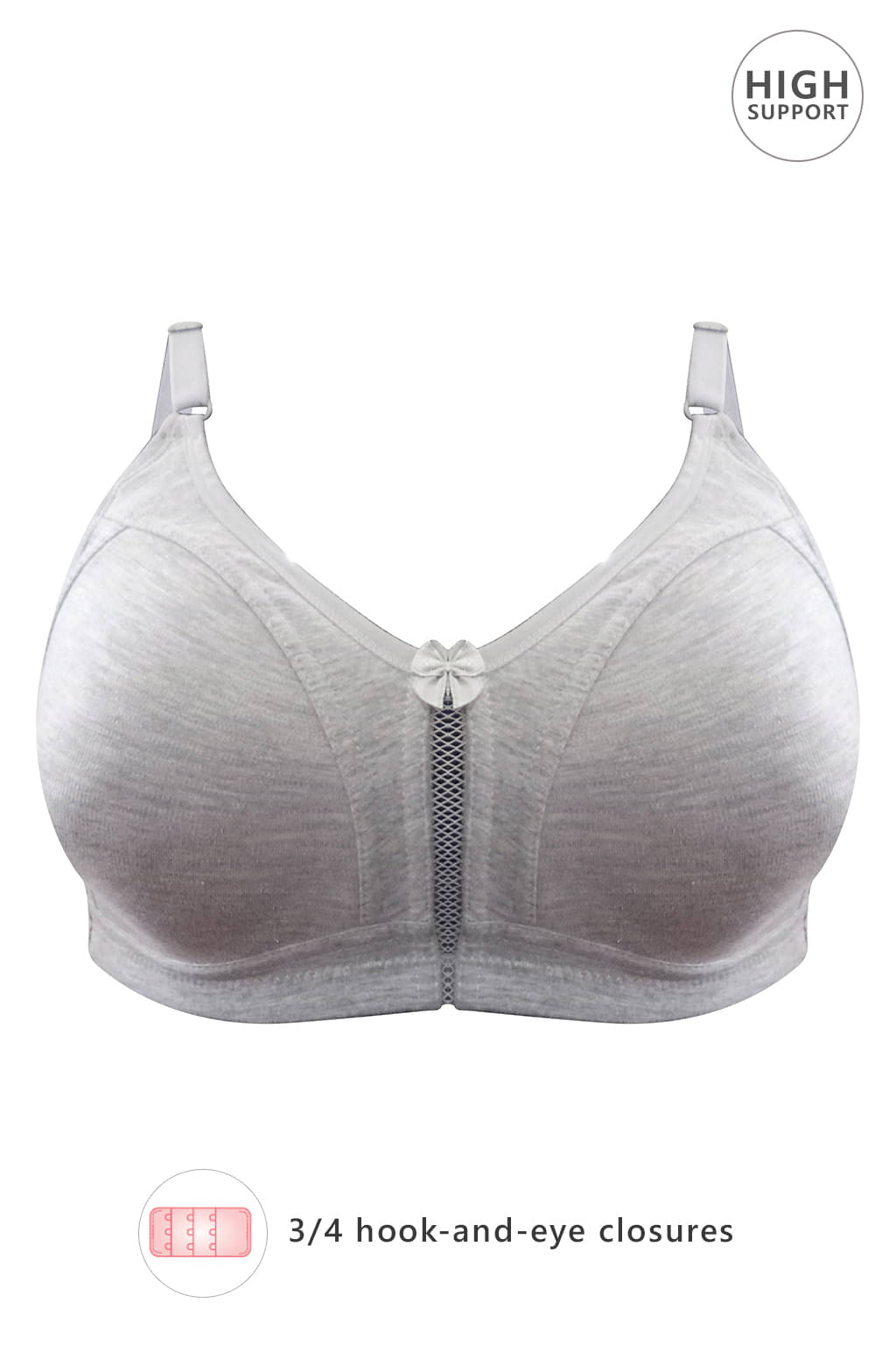 Clovia Cotton T-Shirt Bra - Grey Clovia Cotton T-Shirt Bra - Grey