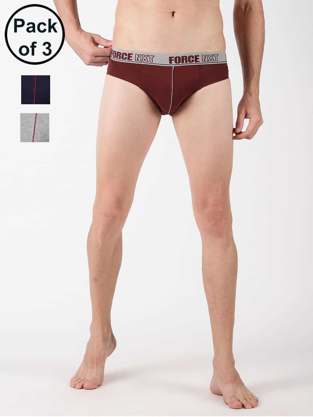 Force NXT Pack of 3 Cotton Trunks For Men's ( Multicolor )