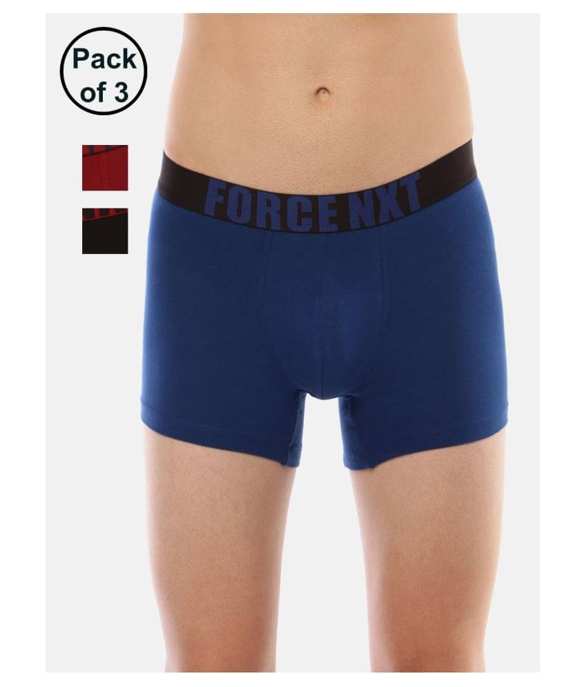 Force NXT Pack of 3 Cotton Trunk For Men's ( Multi ) Force NXT Pack of 3 Cotton Trunk For Men's ( Multi )