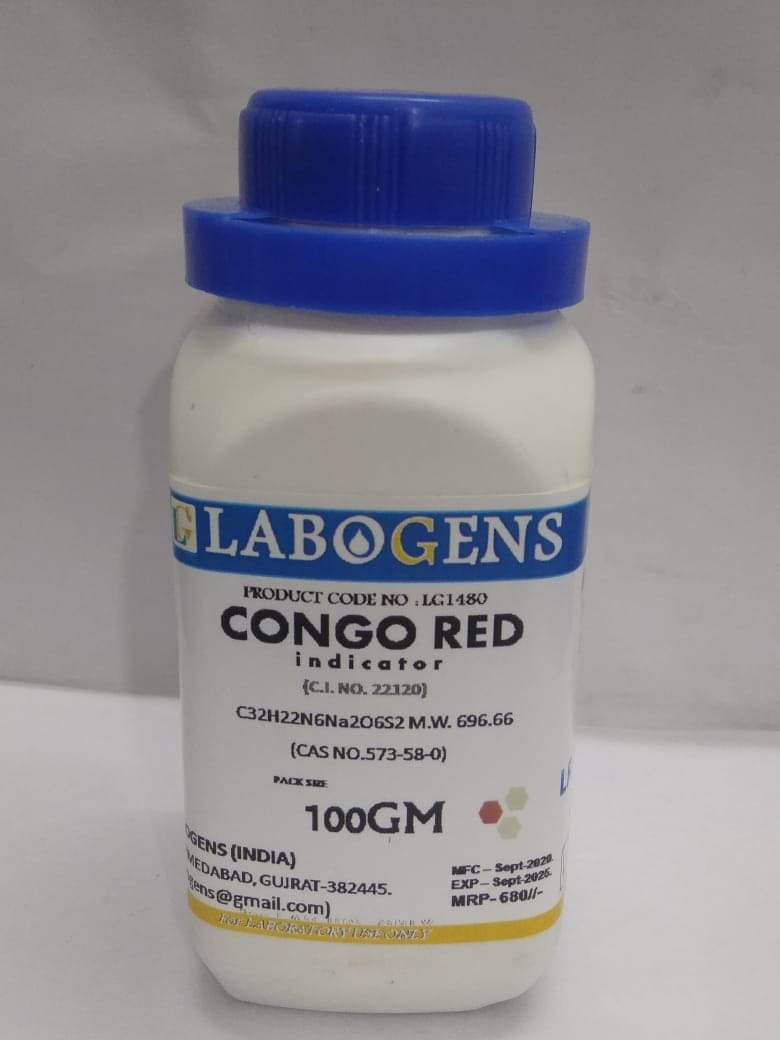     			LABOGENS CONGO RED indicator 100GM