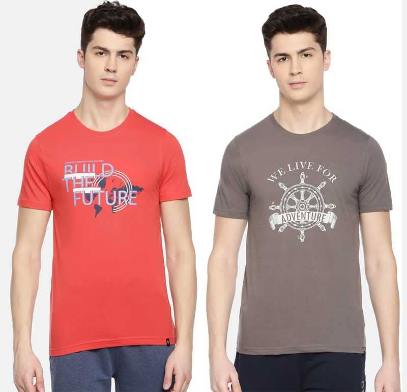 Dollar Cotton Blend Multicolor Printed T-Shirt