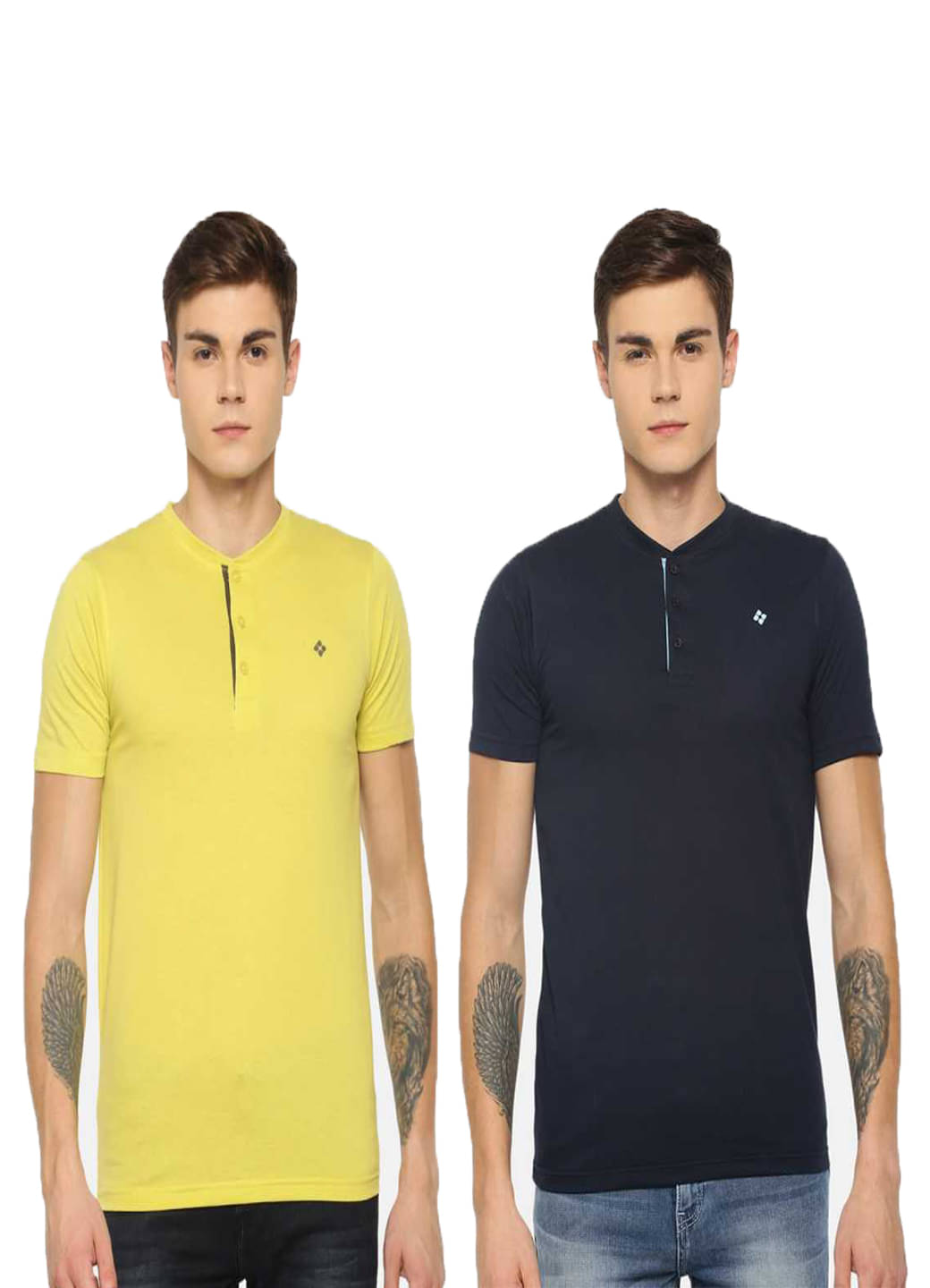 Dollar Cotton Blend Multicolor Printed T-Shirt     			Dollar Cotton Blend Multicolor Printed T-Shirt