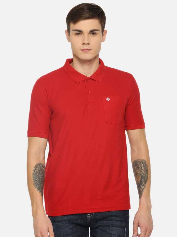 Dollar Cotton Blend Red Solids T-Shirt Dollar Cotton Blend Red Solids T-Shirt