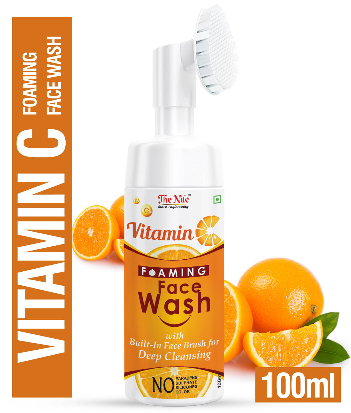 The Nile Vitamin C Brightening Foaming with Built-In Face Brush Face Wash + Scrub 100 mL The Nile Vitamin C Brightening Foaming with Built-In Face Brush Face Wash + Scrub 100 mL