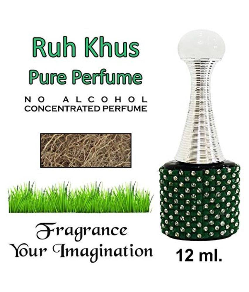 INDRA SUGANDH BHANDAR Attar Ruh Khus Roll On (10ml) ~ Pure Vetivert Fragrance INDRA SUGANDH BHANDAR Attar Ruh Khus Roll On (10ml) ~ Pure Vetivert Fragrance