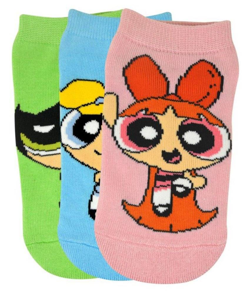     			Powerpuff Girls By Balenzia Low Cut Socks for Women (Pack of 3)
