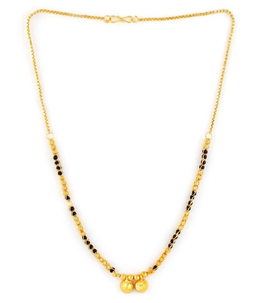    			DARE BY GOLDEN ERA GOLD BLACK SHORT MANGALSUTRA FOR WOMEN