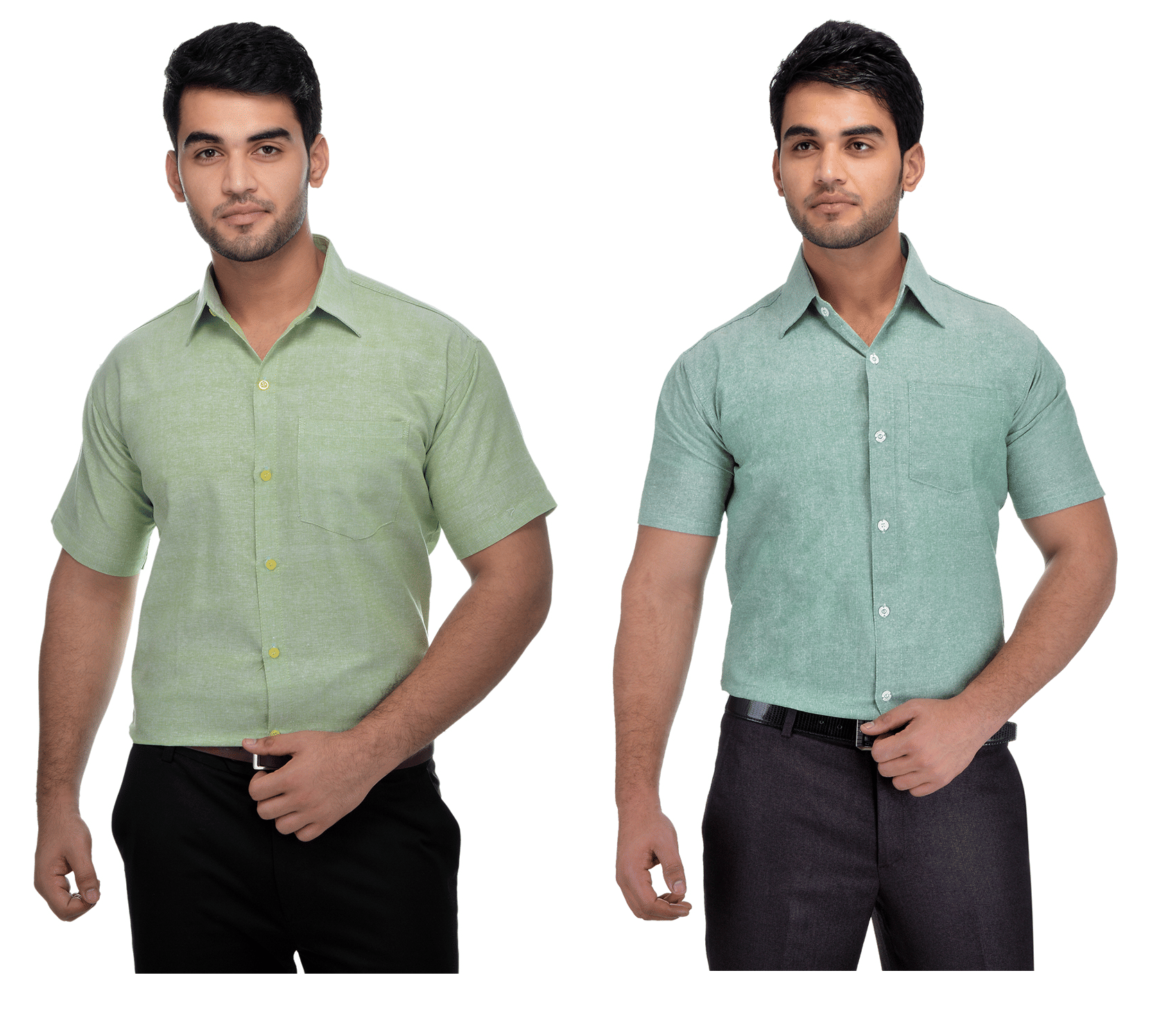 DESHBANDHU DBK Cotton Regular Fit Half Sleeves Men's Formal Shirt - Multi ( Pack of 2 )