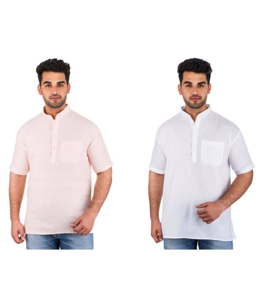 DESHBANDHU DBK Multi 100 Percent Cotton Kurta Pack of 2 - Kurtas & Kurta Sets | Buy online on ZillyBuy