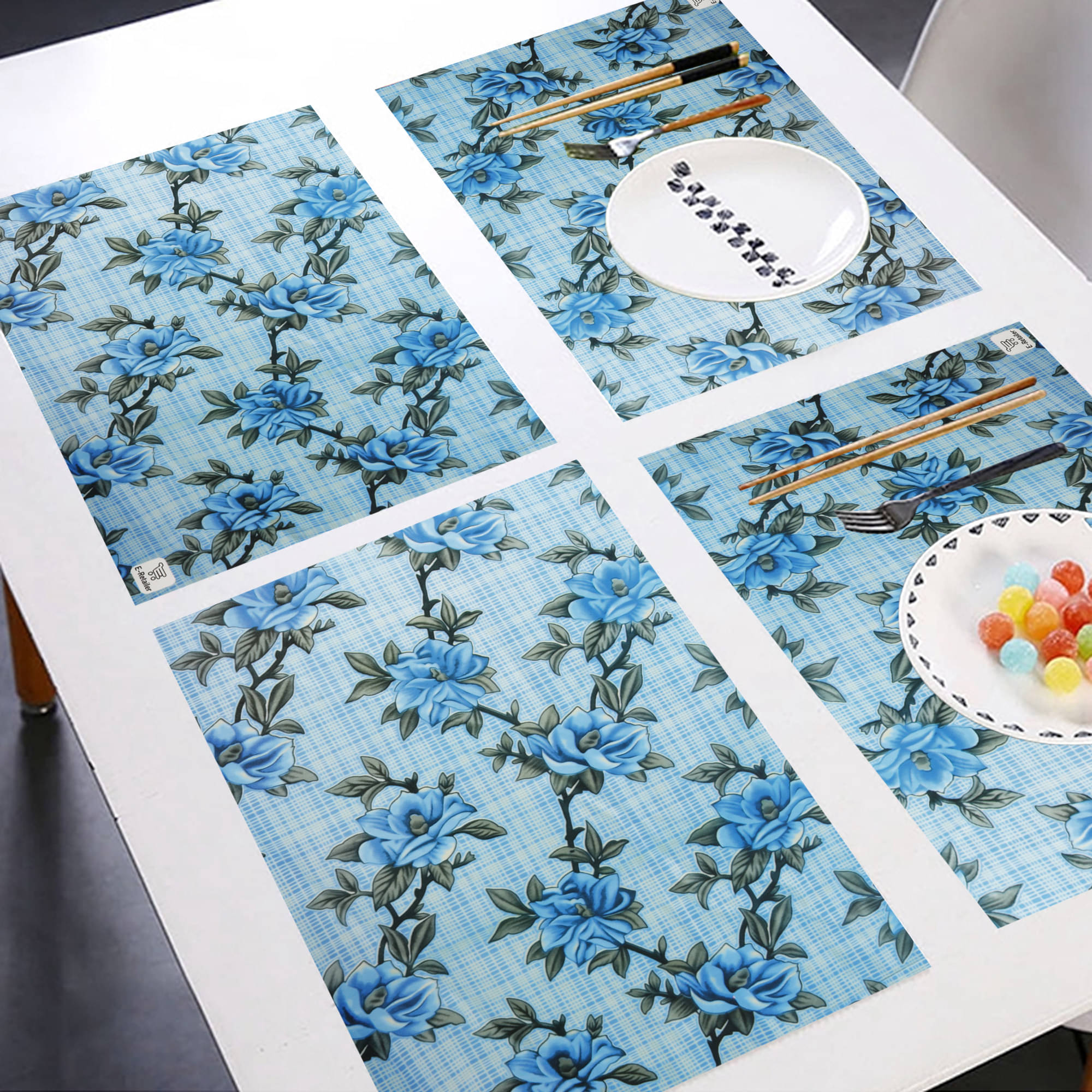 E-Retailer Set of 6 PVC Table Mats E-Retailer Set of 6 PVC Table Mats