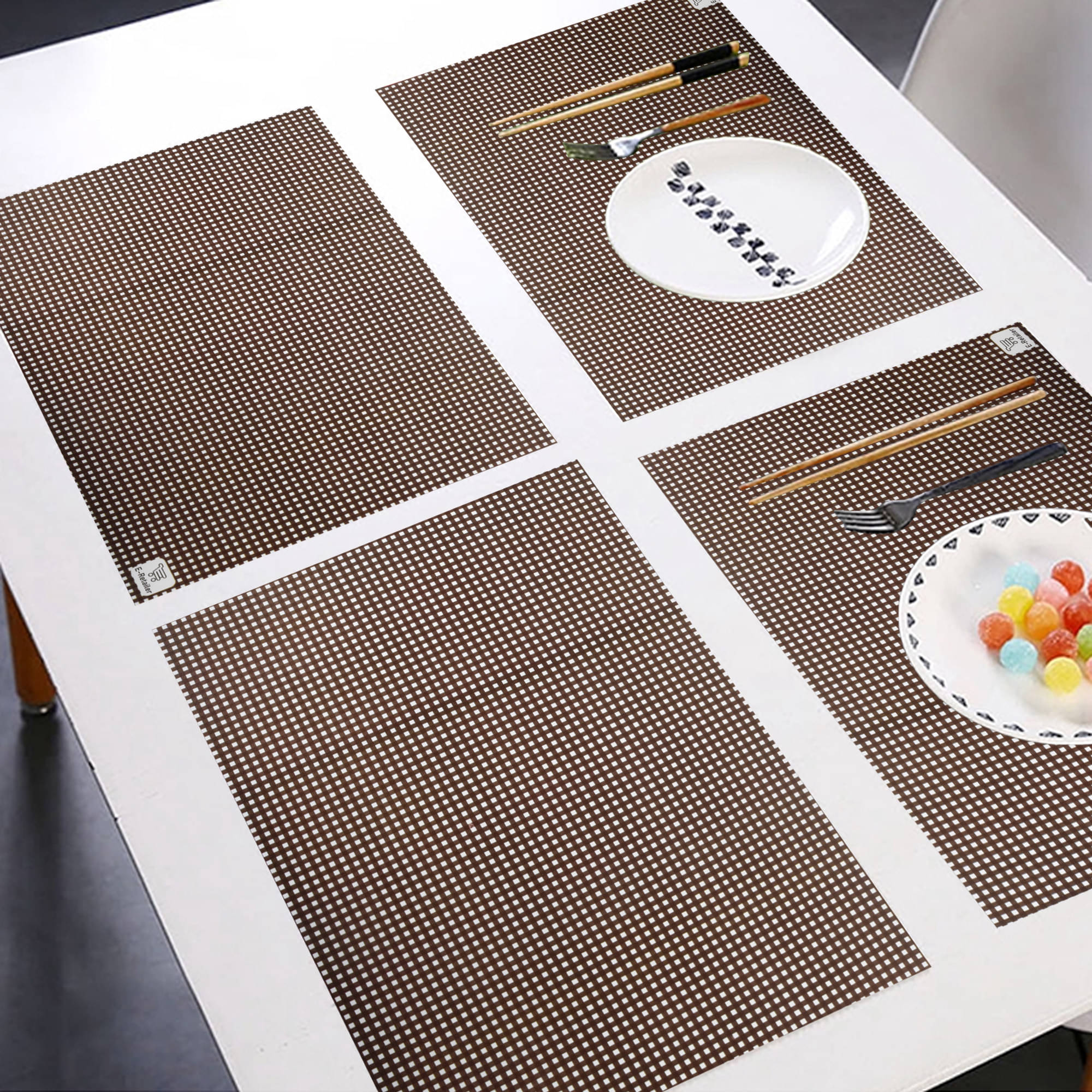E-Retailer Set of 6 PVC Table Mats E-Retailer Set of 6 PVC Table Mats