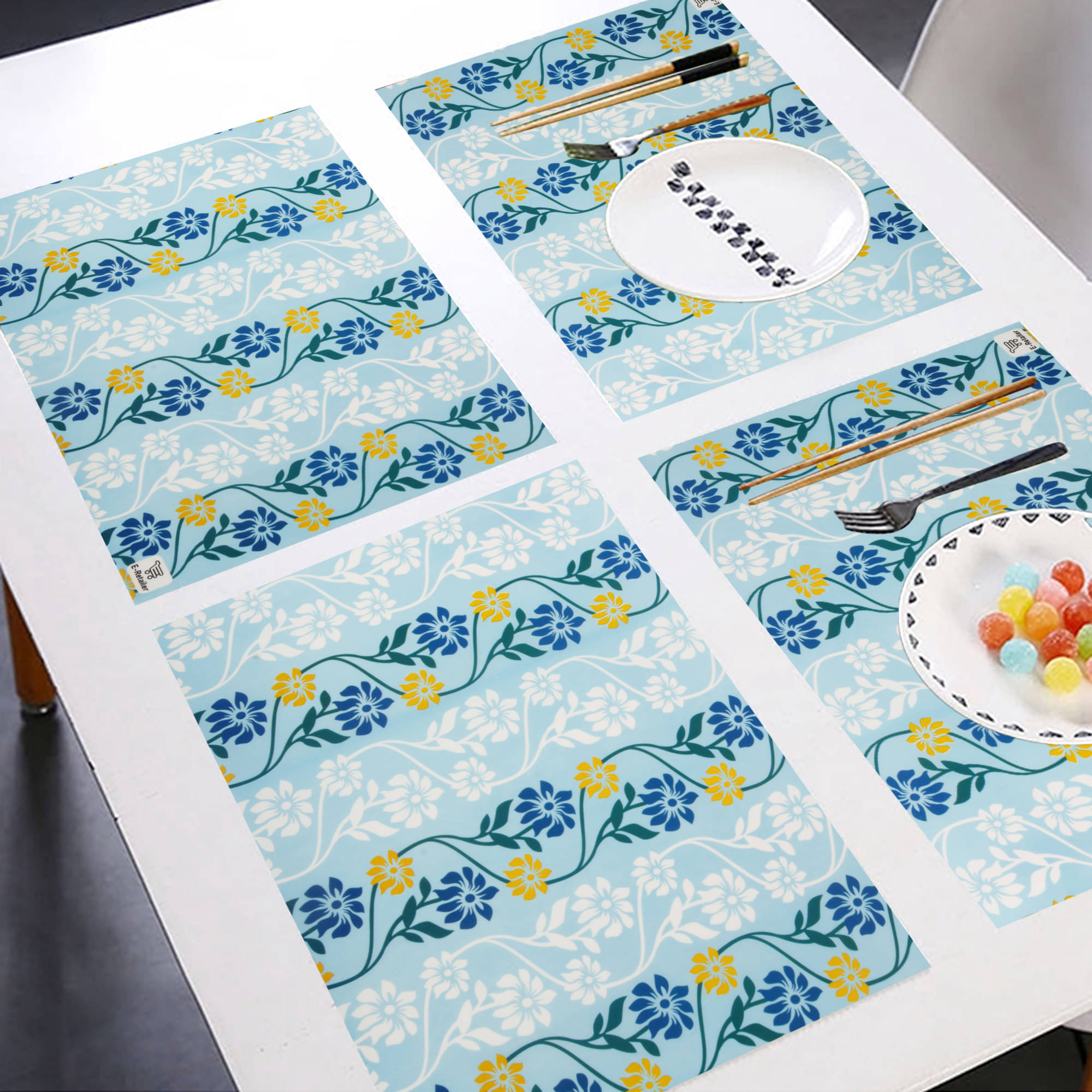 E-Retailer Set of 6 PVC Table Mats E-Retailer Set of 6 PVC Table Mats