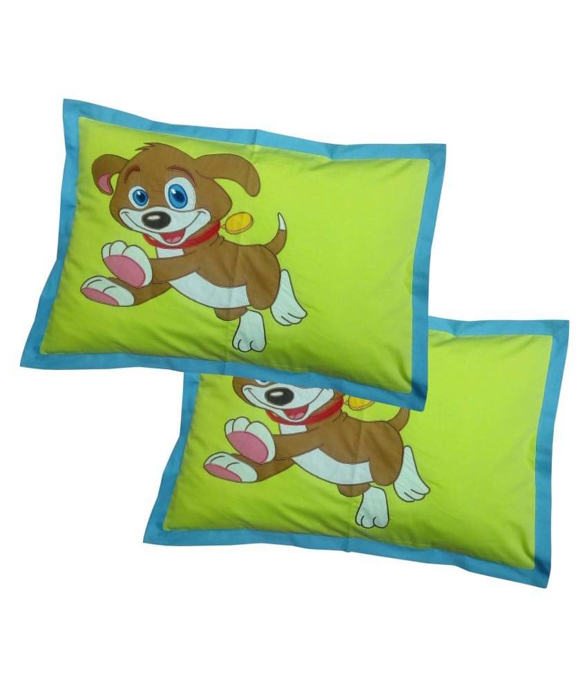 HUGS N RUGS - Pack of 2 Cotton Embroidered Regular Pillow Cover ( 60.96 cm(24) x 40.64 cm(16) ) - Multi HUGS N RUGS - Pack of 2 Cotton Embroidered Regular Pillow Cover ( 60.96 cm(24) x 40.64 cm(16) ) - Multi