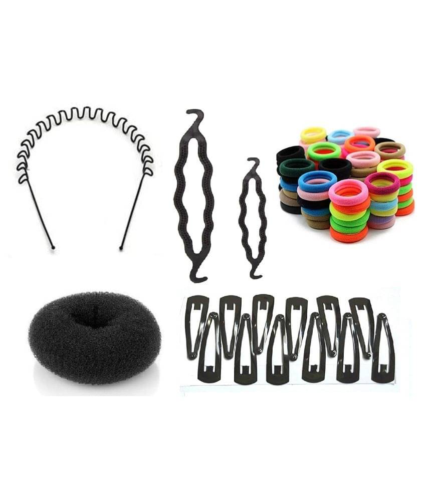     			VSAKSH Women's Hair Accessories Black Casual Combo