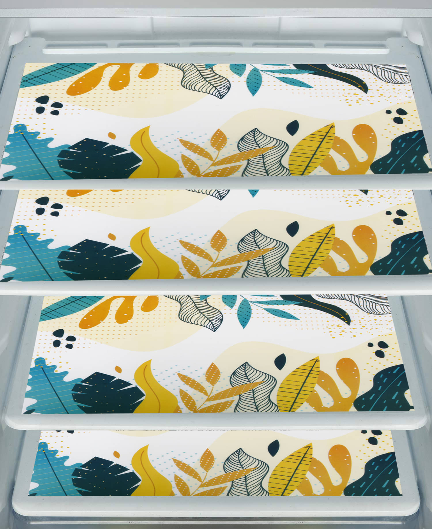 E-Retailer Set of 4 PVC Multi Fridge Mats E-Retailer Set of 4 PVC Multi Fridge Mats