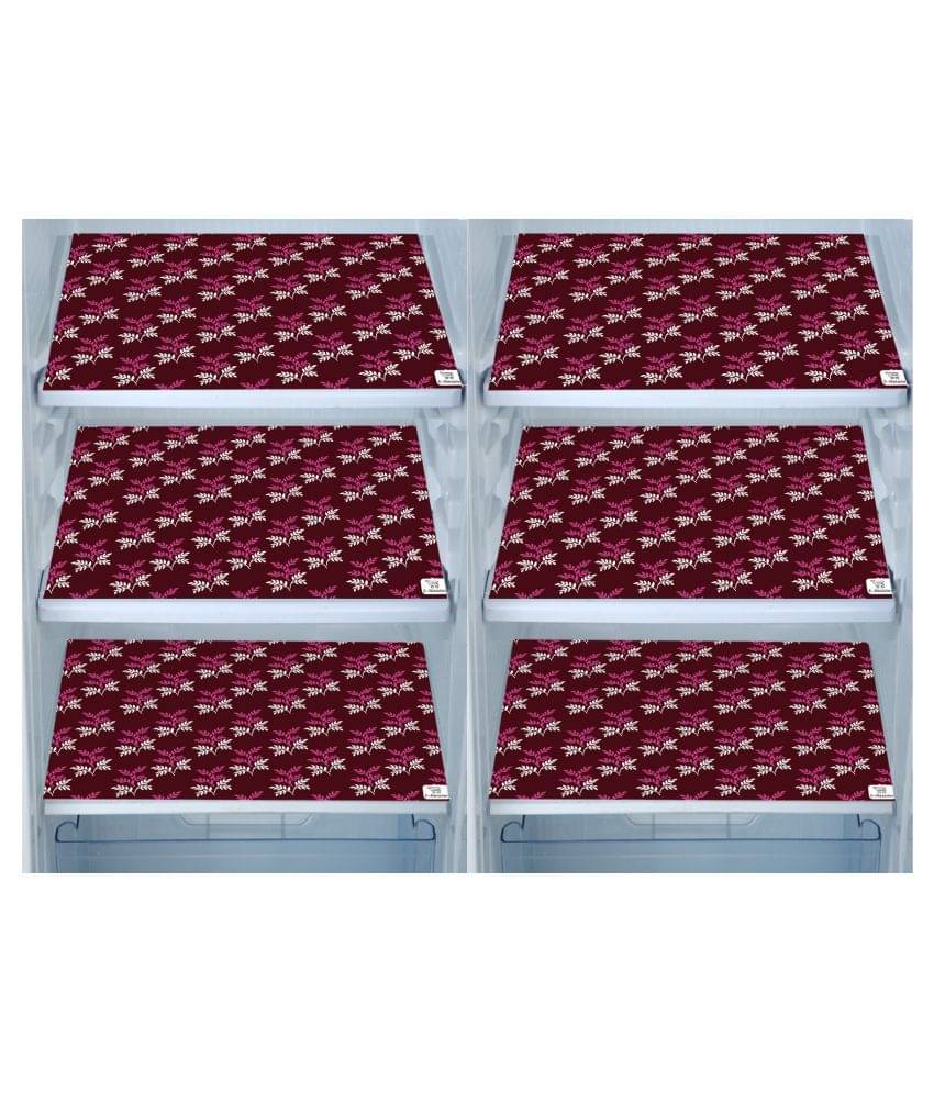     			E-Retailer Set of 6 PVC Purple Fridge Mats