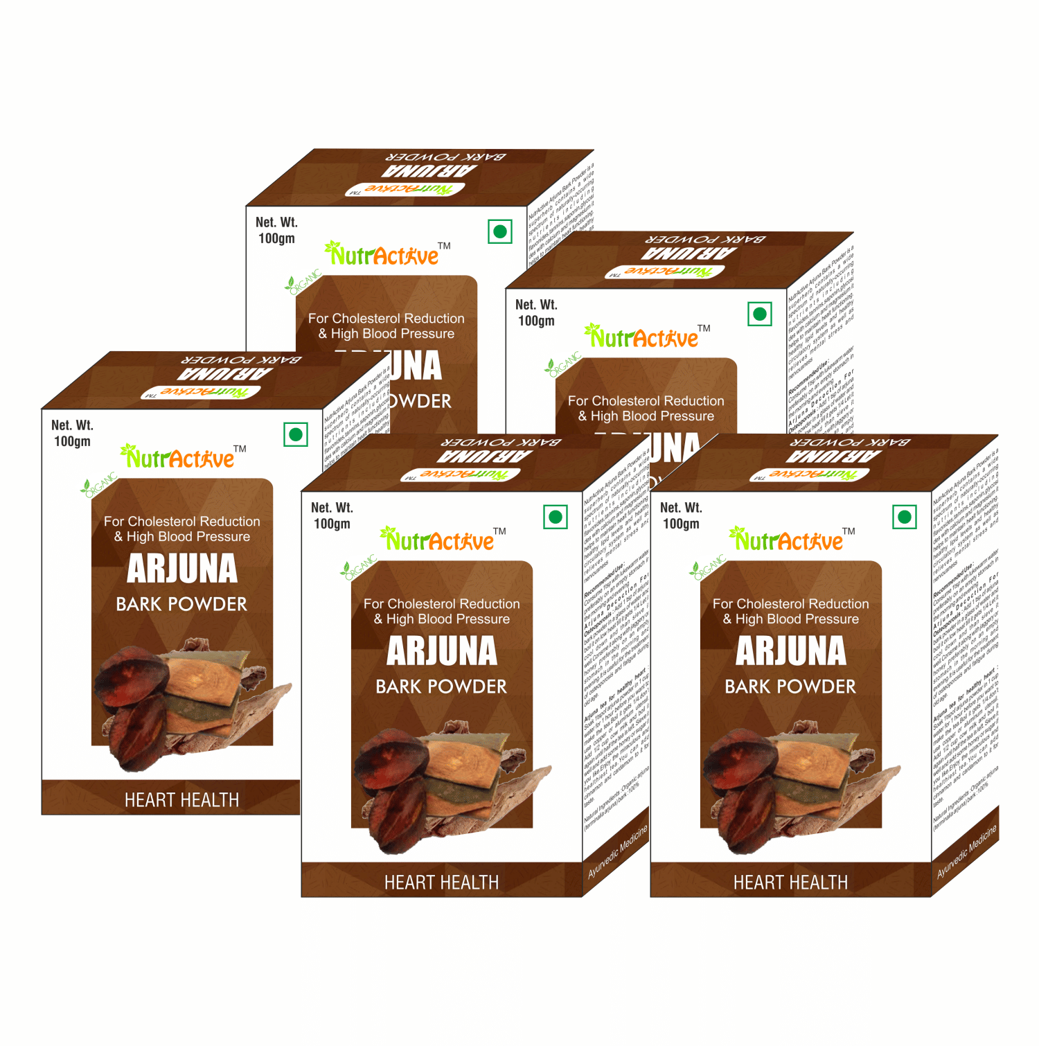 Nutractive Arjuna Bark Powder 100 Gm Pack of 5 Nutractive Arjuna Bark Powder 100 Gm Pack of 5