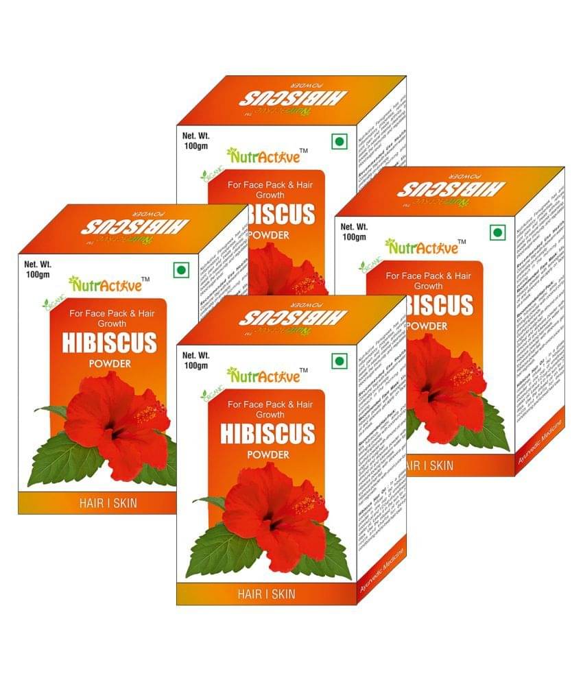 Nutractive Organic Hibiscus Flower Powder 100 Gm Pack of 4     			Nutractive Organic Hibiscus Flower Powder 100 Gm Pack of 4