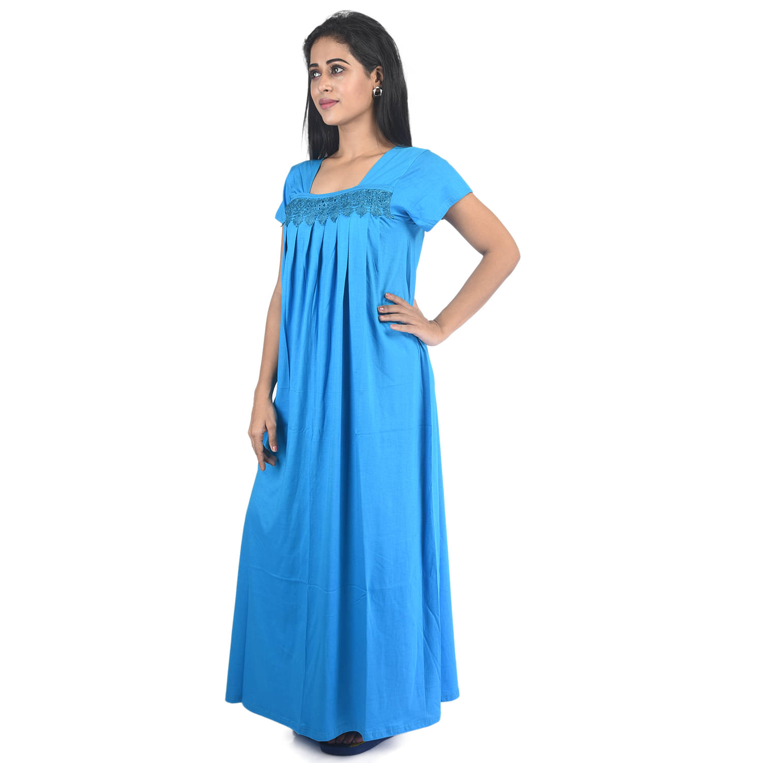     			PIYALI'S CREATION WOMEN'S Hosiery Nighty & Night Gowns - Blue