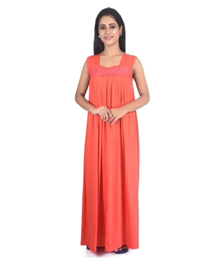     			PIYALI'S CREATION WOMEN'S Hosiery Nighty & Night Gowns - Pink