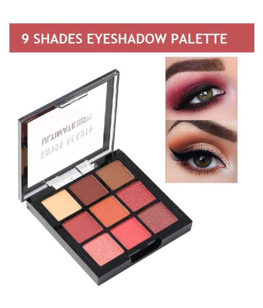 Swiss Beauty Ultimate 9 Color Eyeshadow Palette (Shade-1), 6gm - Makeup - Eyes | Buy online on ZillyBuy